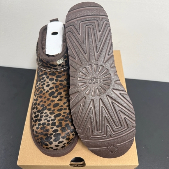 UGG Leopard Print Ankle Boots - Picture 3 of 5